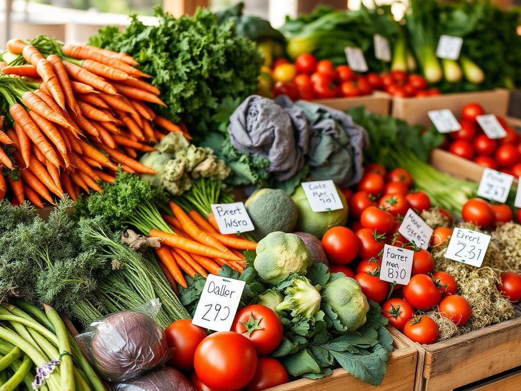 Produtos frescos e vegetais